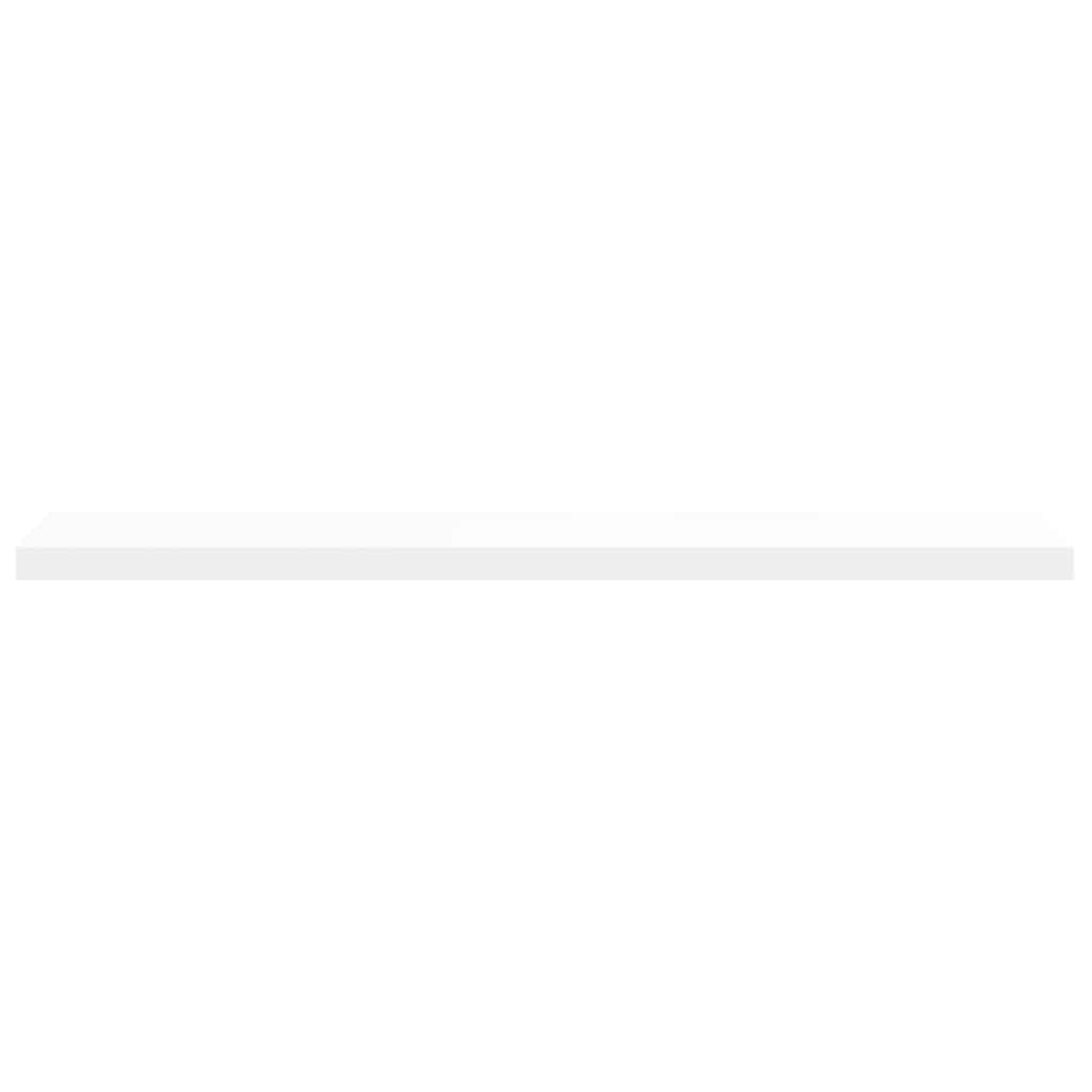 Floating Wall Shelves 2 pcs White 120x23.5x3.8 cm MDF