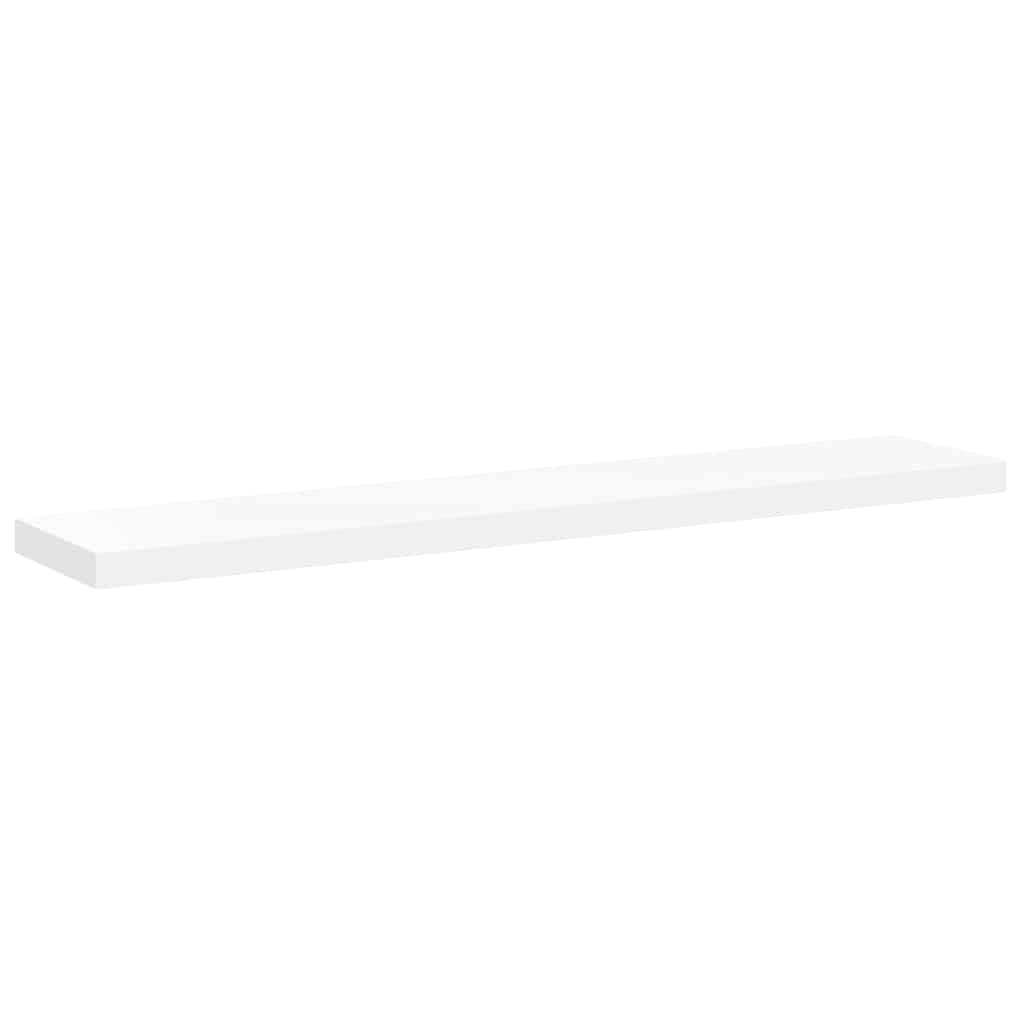 Floating Wall Shelves 4 pcs White 120x23.5x3.8 cm MDF