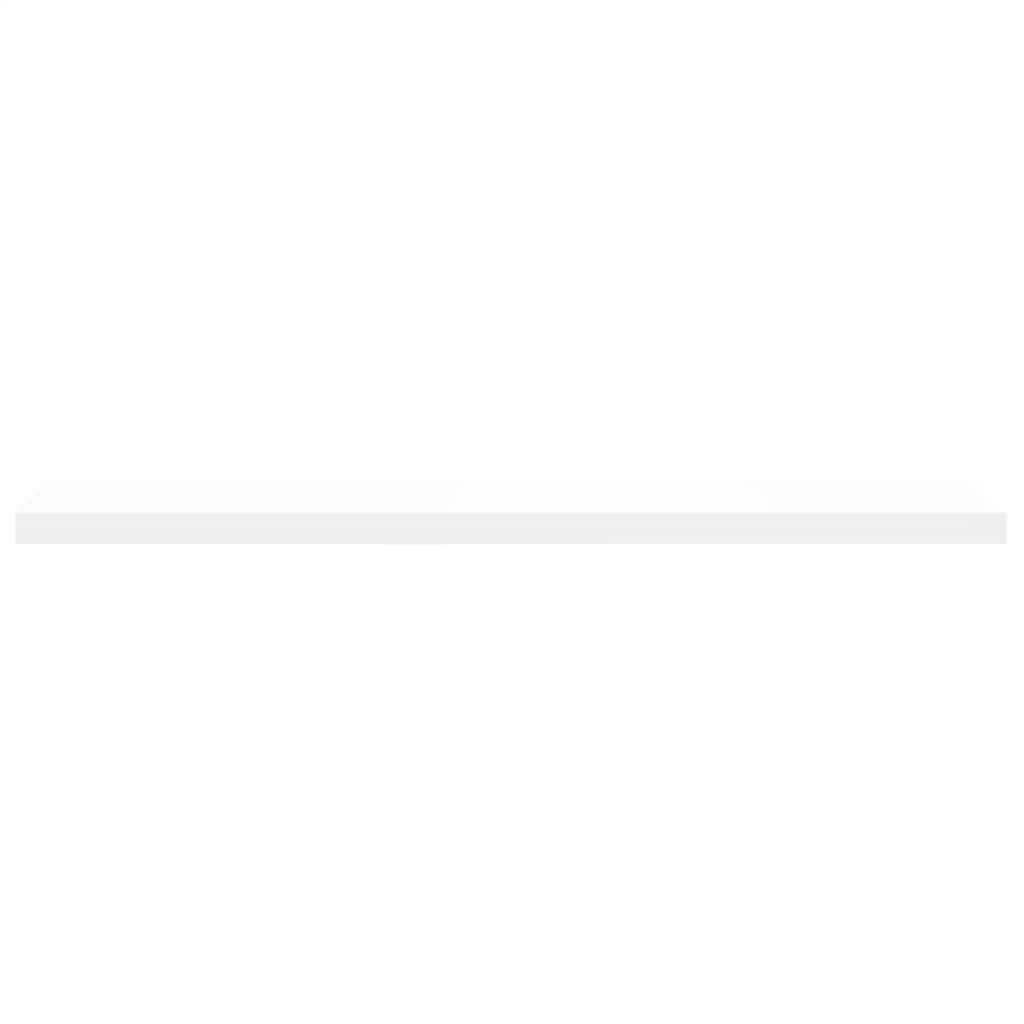 Floating Wall Shelves 4 pcs White 120x23.5x3.8 cm MDF
