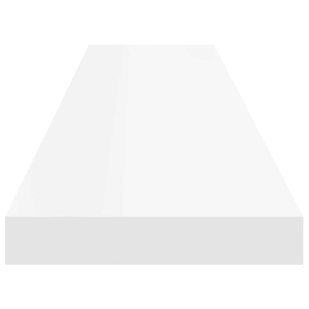 Floating Wall Shelves 4 pcs White 120x23.5x3.8 cm MDF