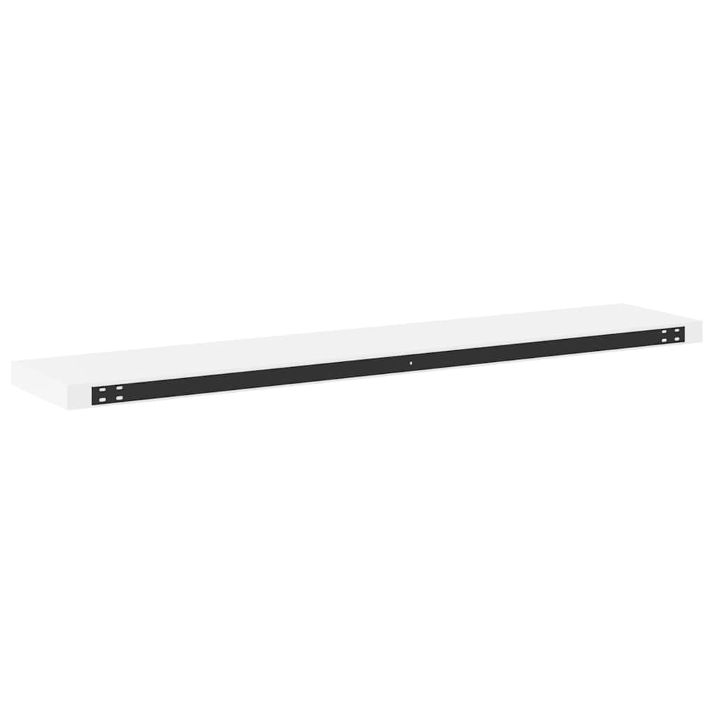 Floating Wall Shelves 4 pcs White 120x23.5x3.8 cm MDF