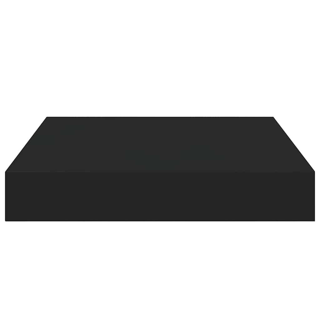 Floating Wall Shelf Black 23x23.5x3.8 cm MDF