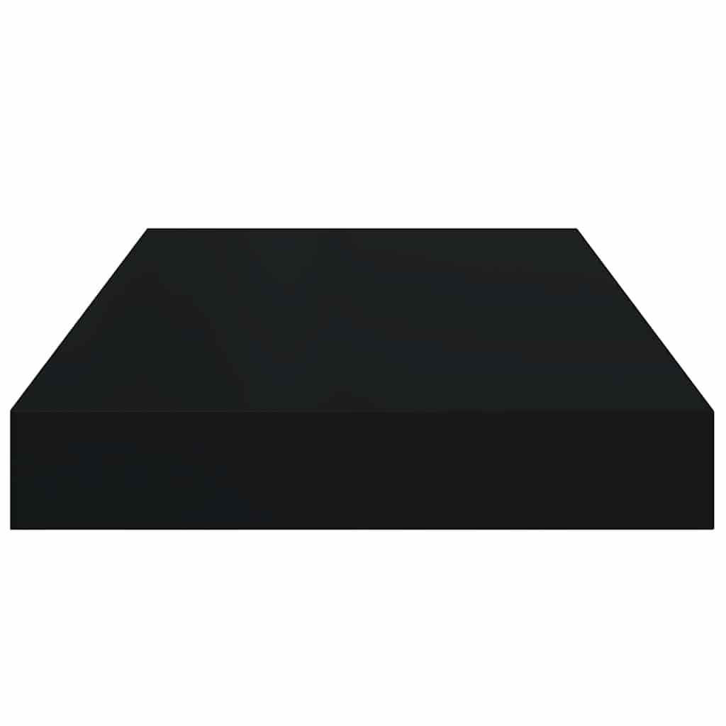 Floating Wall Shelf Black 40x23x3.8 cm MDF