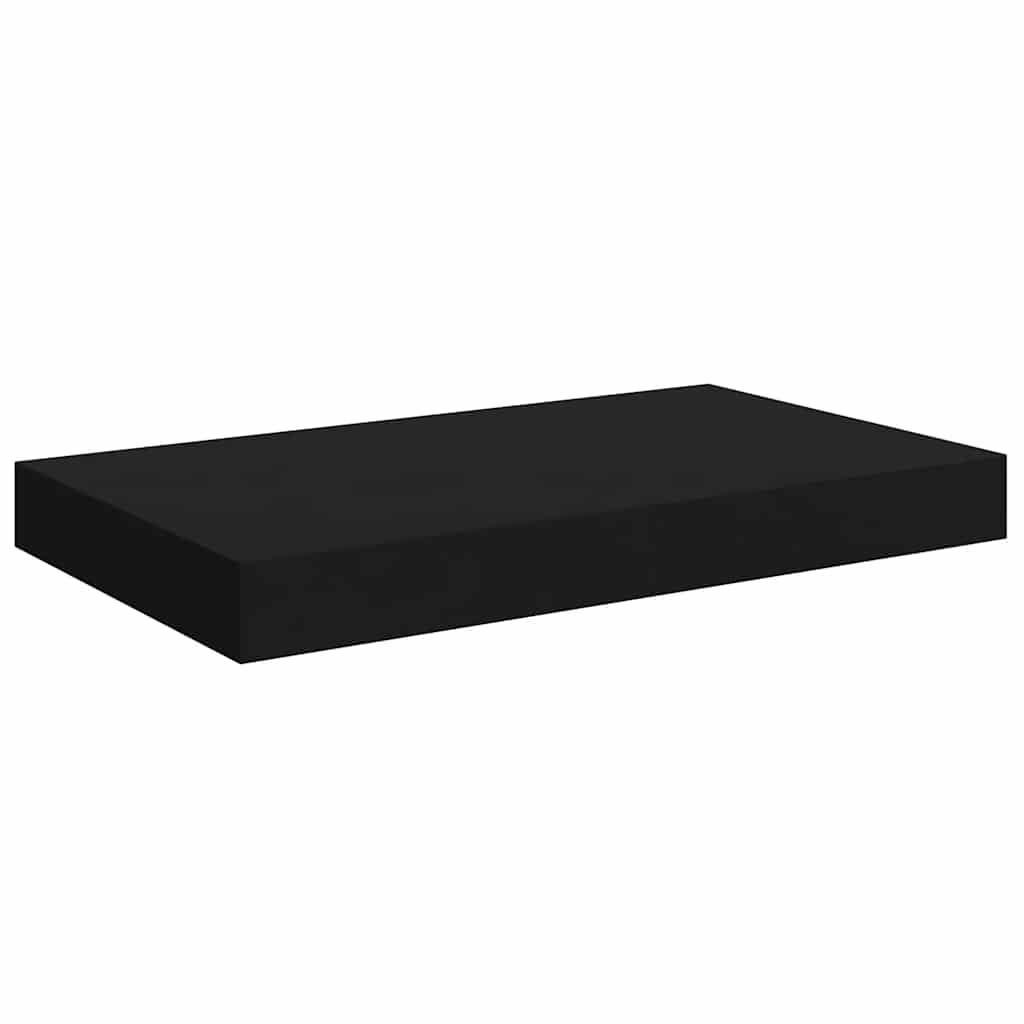 Floating Wall Shelves 2 pcs Black 40x23x3.8 cm MDF