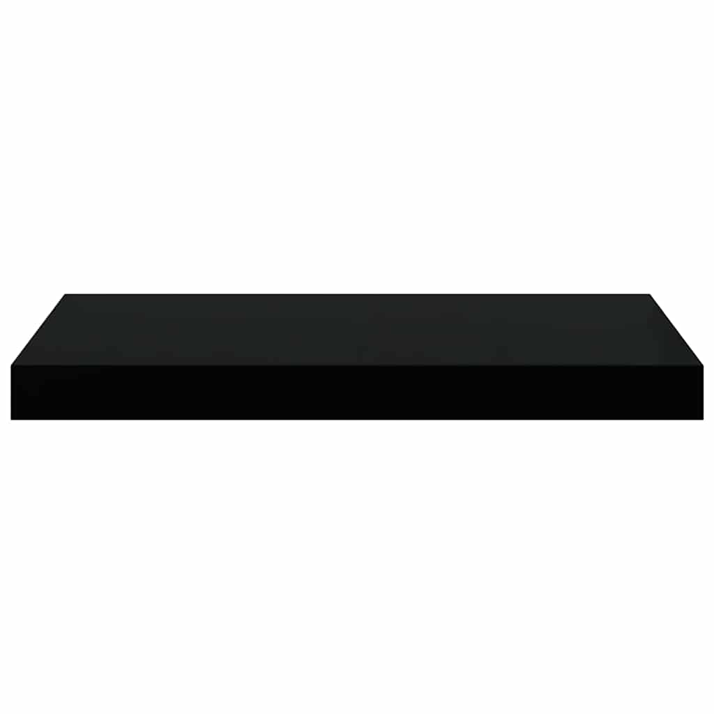 Floating Wall Shelves 2 pcs Black 50x23x3.8 cm MDF