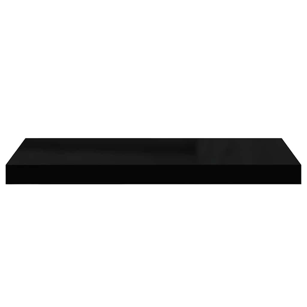 Floating Wall Shelves 4 pcs Black 60x23.5x3.8 cm MDF
