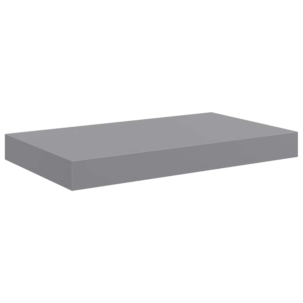 Floating Wall Shelf Grey 40x23x3.8 cm MDF