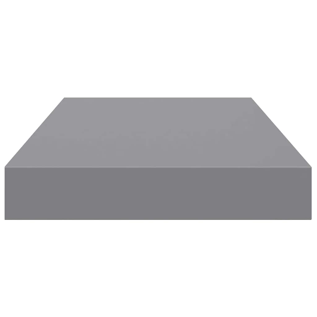 Floating Wall Shelf Grey 40x23x3.8 cm MDF