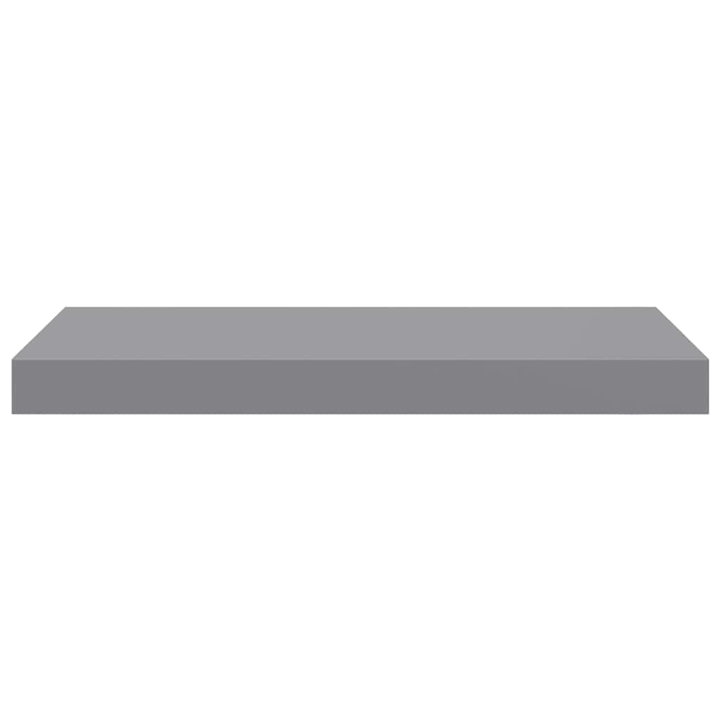 Floating Wall Shelves 4 pcs Grey 50x23x3.8 cm MDF
