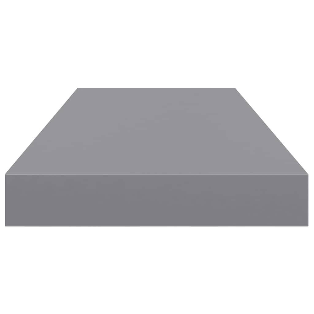 Floating Wall Shelf Grey 60x23.5x3.8 cm MDF