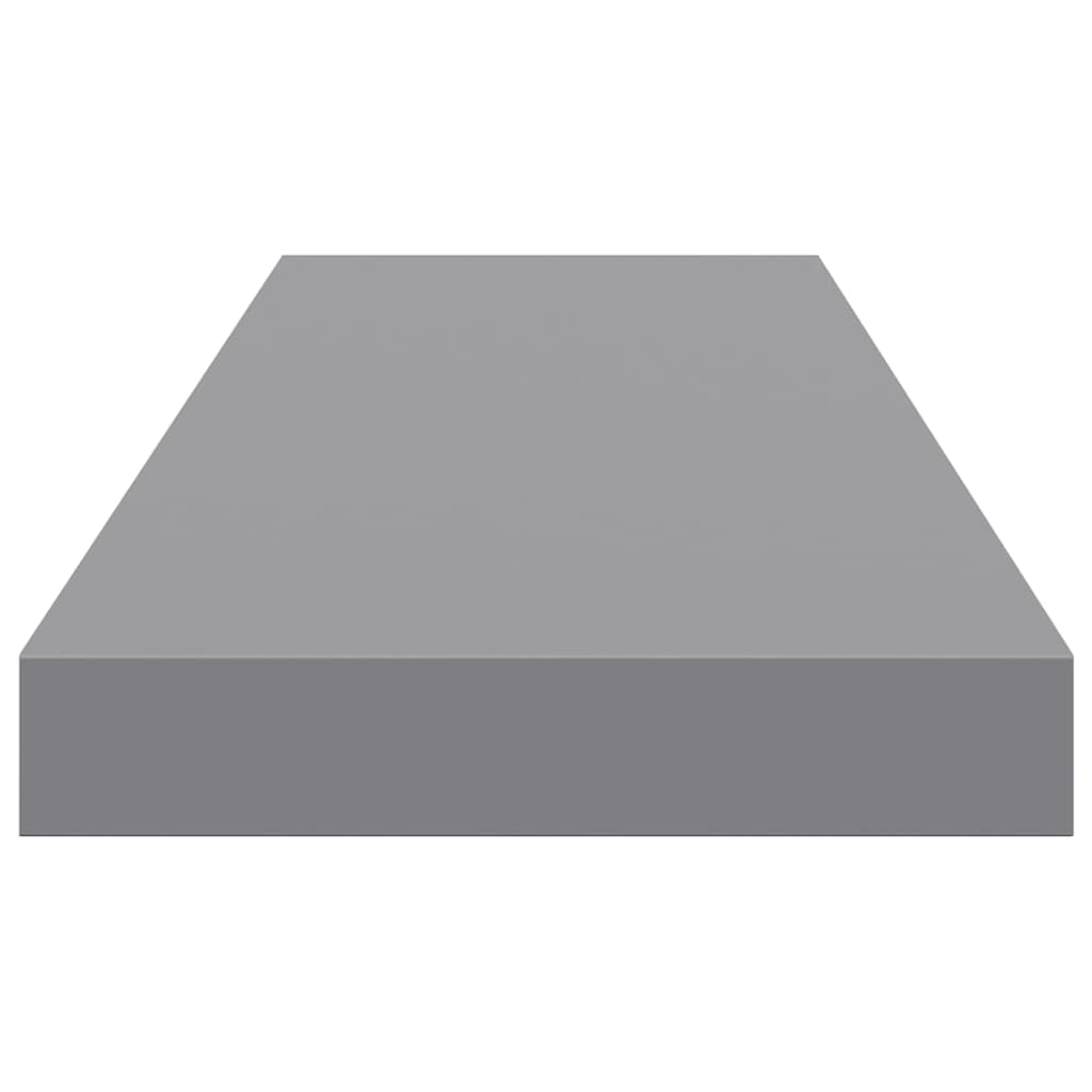 Floating Wall Shelves 4 pcs Grey 80x23.5x3.8 cm MDF