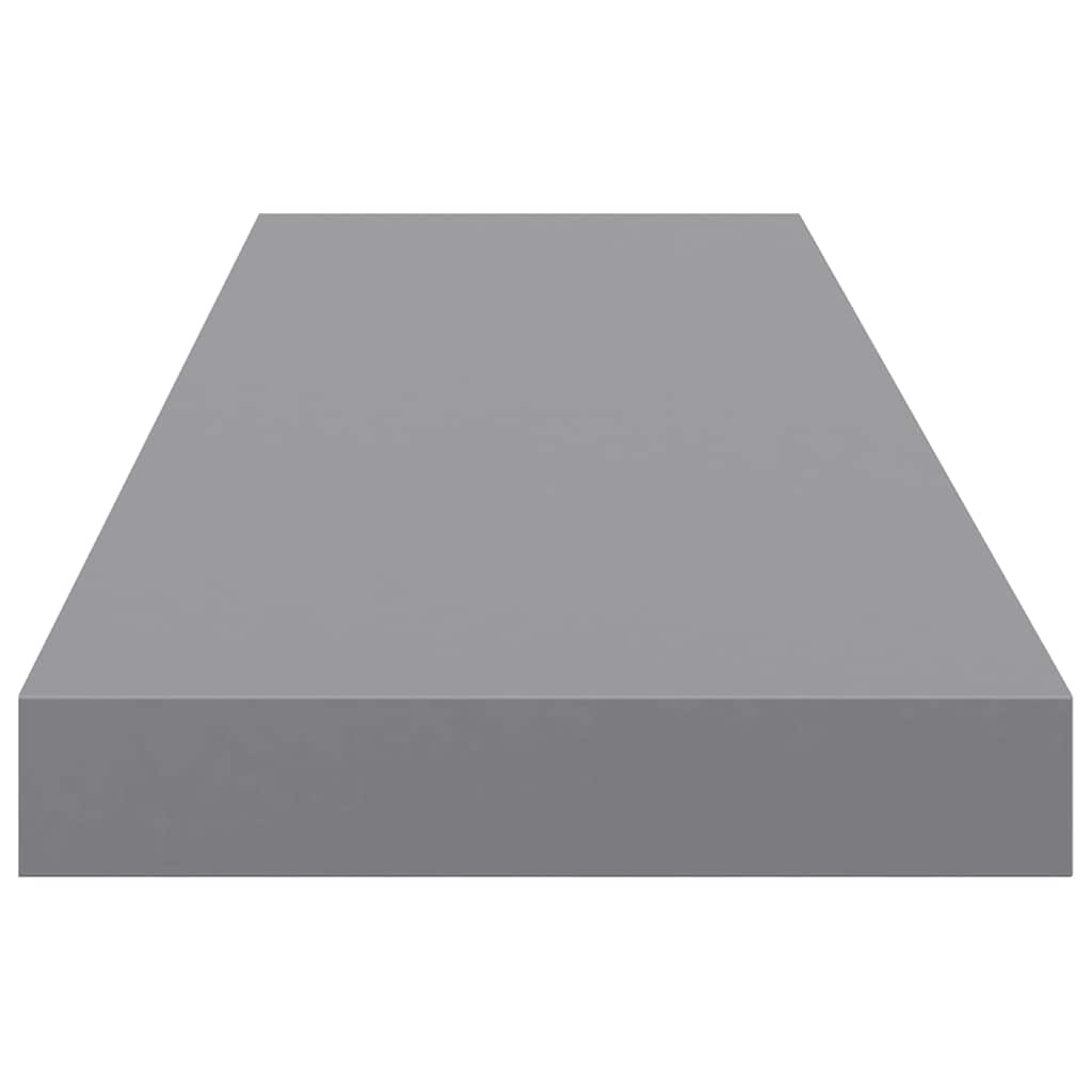 Floating Wall Shelf Grey 90x23.5x3.8 cm MDF