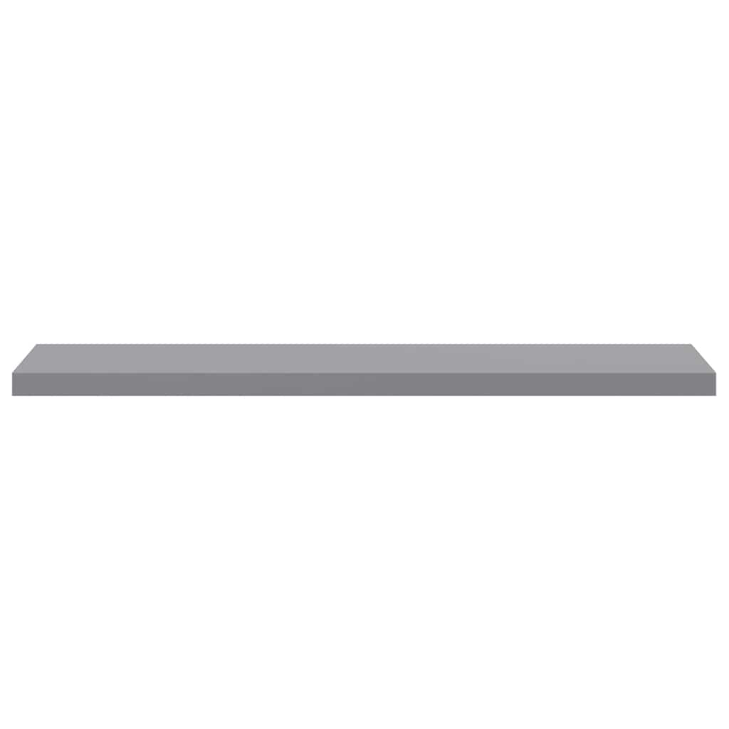 Floating Wall Shelf Grey 120x23.5x3.8 cm MDF