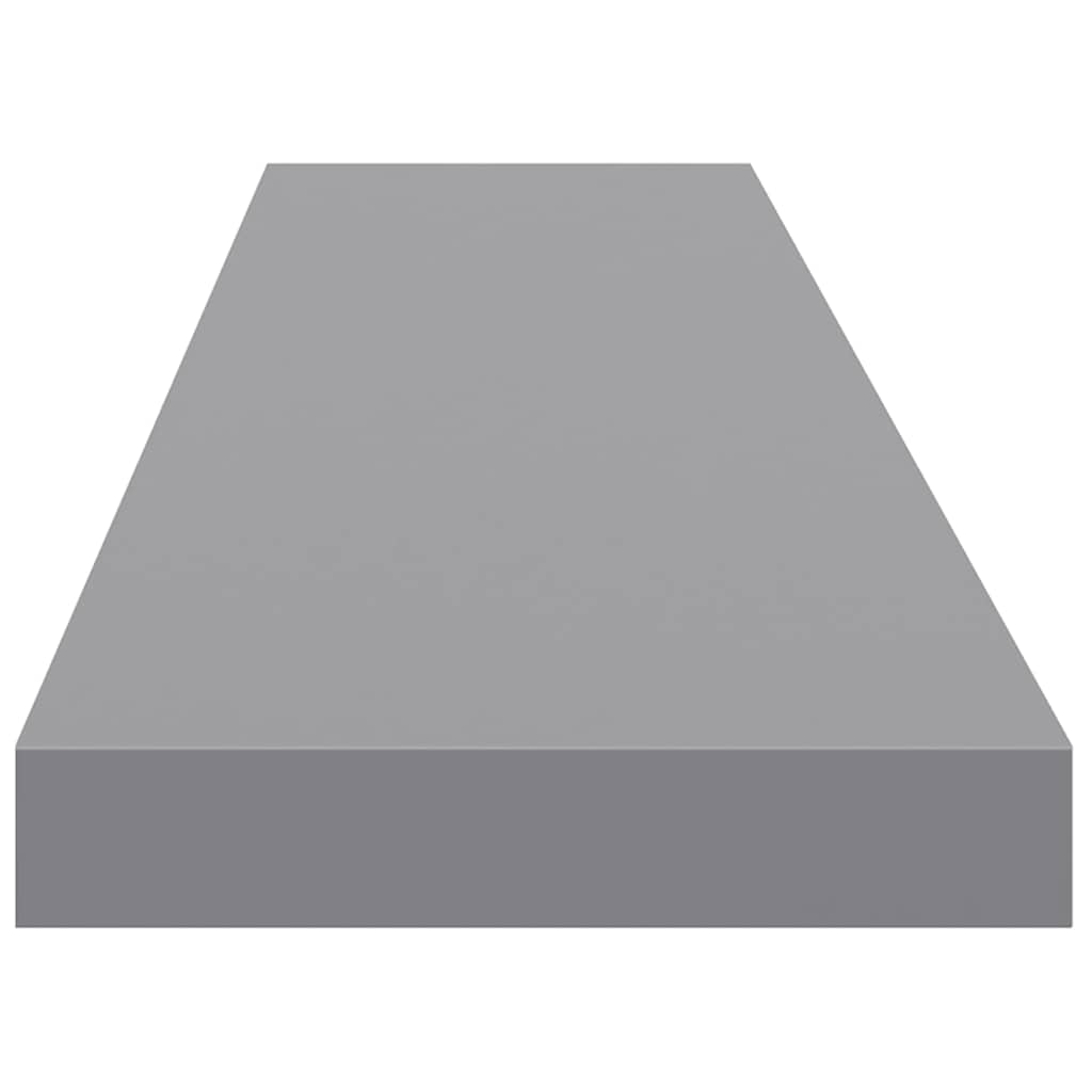 Floating Wall Shelf Grey 120x23.5x3.8 cm MDF