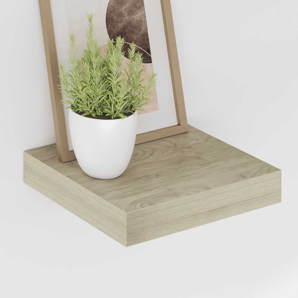 Floating Wall Shelf Oak 23x23.5x3.8 cm MDF