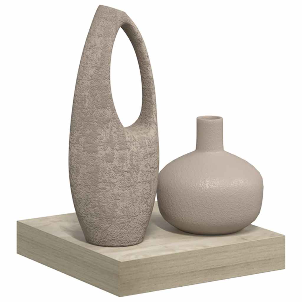 Floating Wall Shelf Oak 23x23.5x3.8 cm MDF