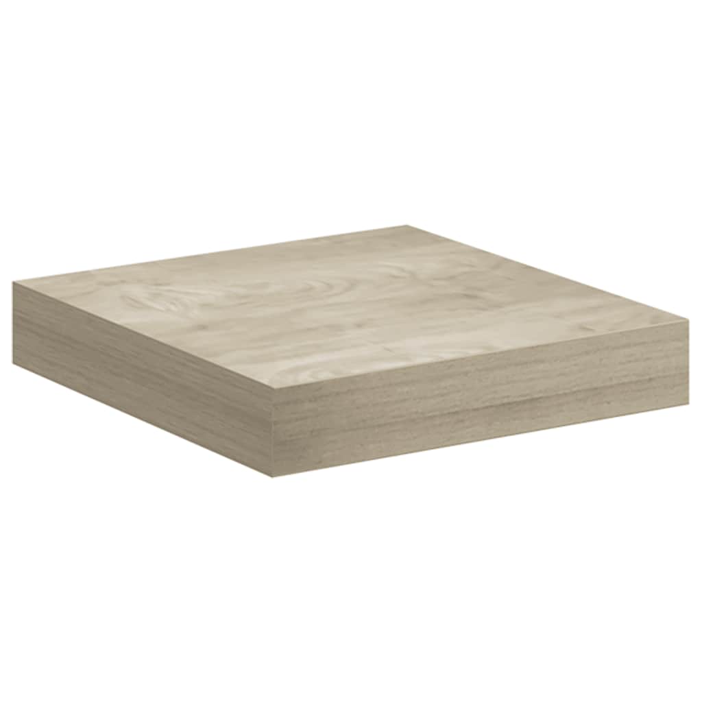 Floating Wall Shelves 4 pcs Oak 23x23.5x3.8 cm MDF