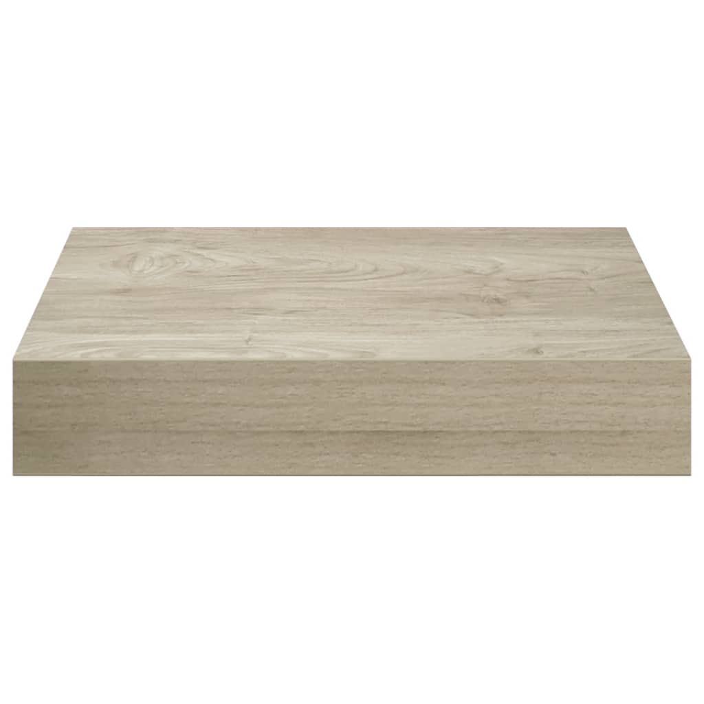 Floating Wall Shelves 4 pcs Oak 23x23.5x3.8 cm MDF