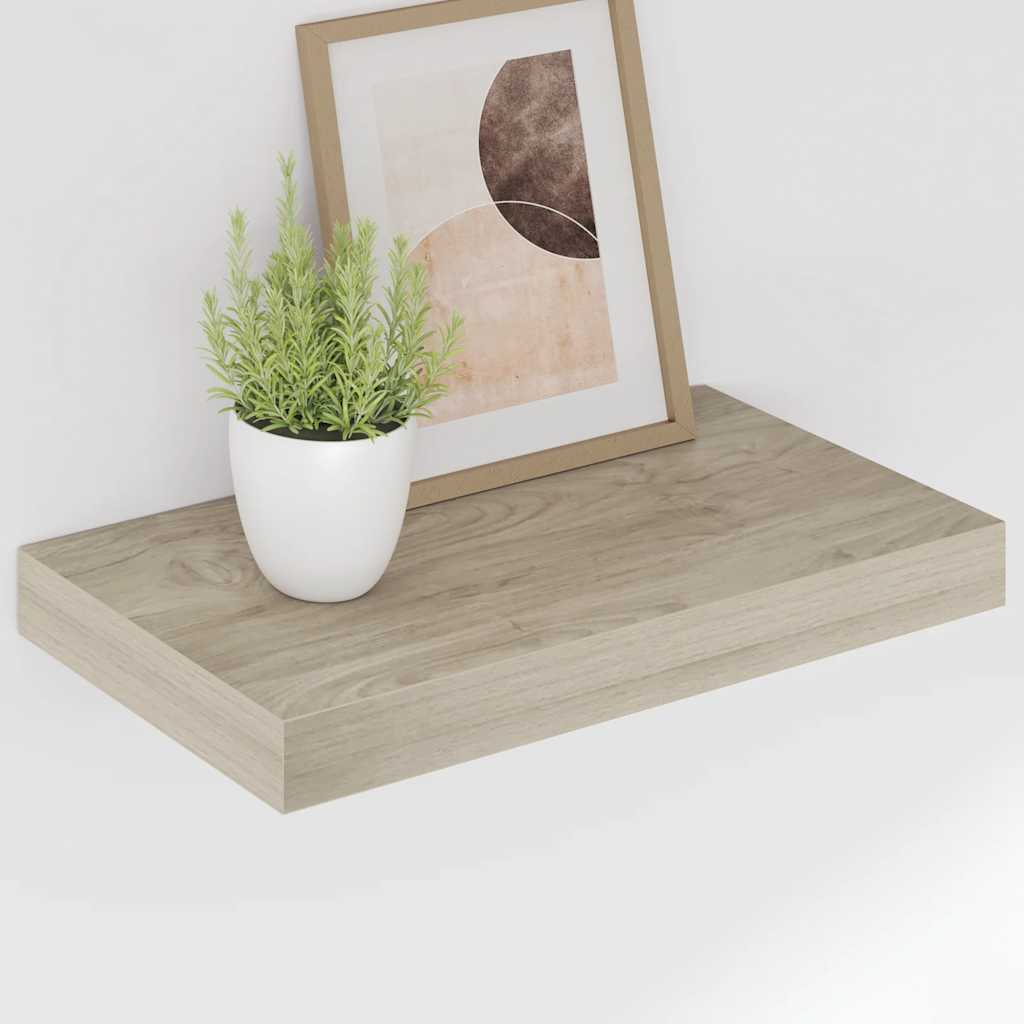 Floating Wall Shelf Oak 40x23x3.8 cm MDF