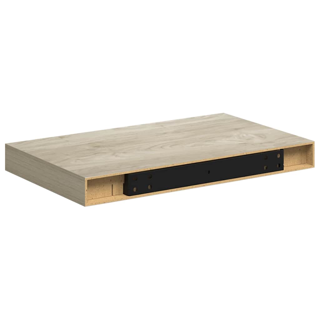 Floating Wall Shelf Oak 40x23x3.8 cm MDF