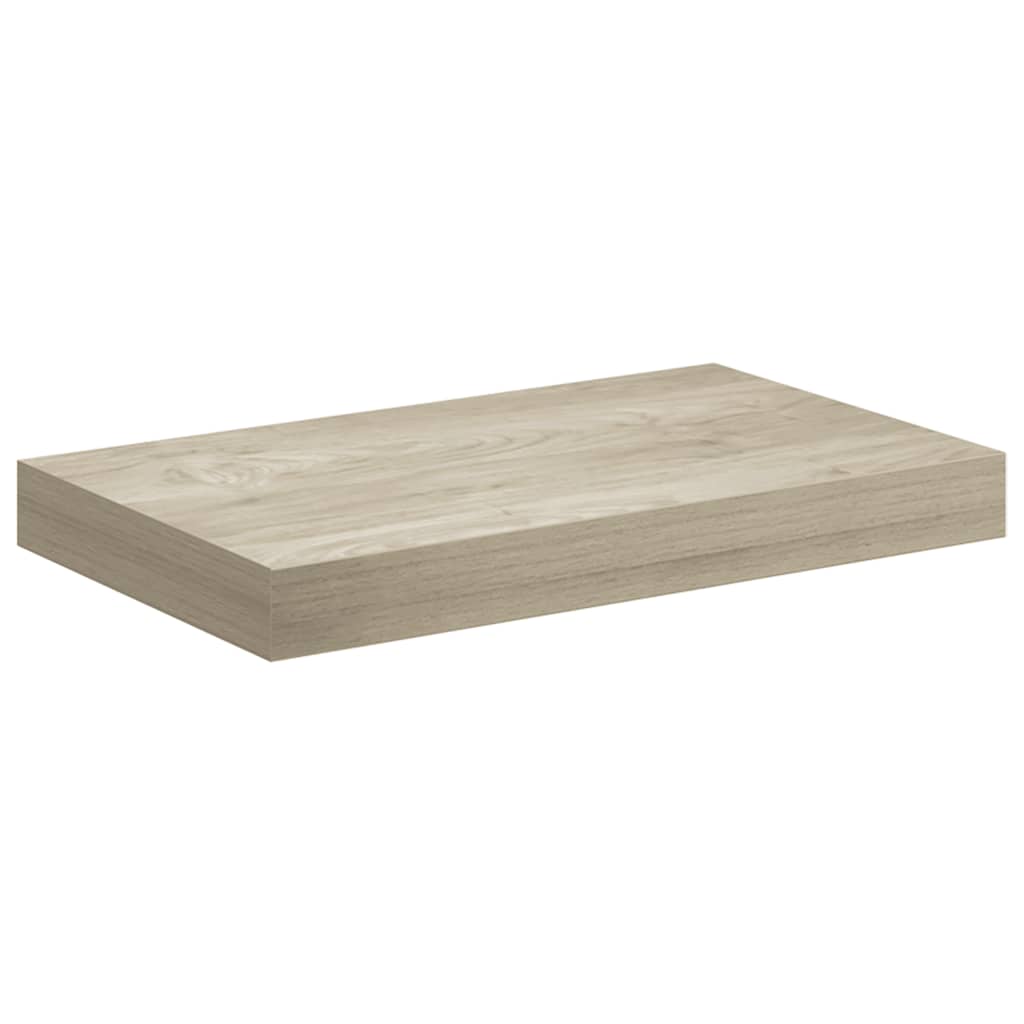 Floating Wall Shelves 2 pcs Oak 40x23x3.8 cm MDF
