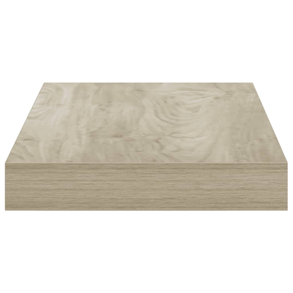 Floating Wall Shelves 2 pcs Oak 40x23x3.8 cm MDF