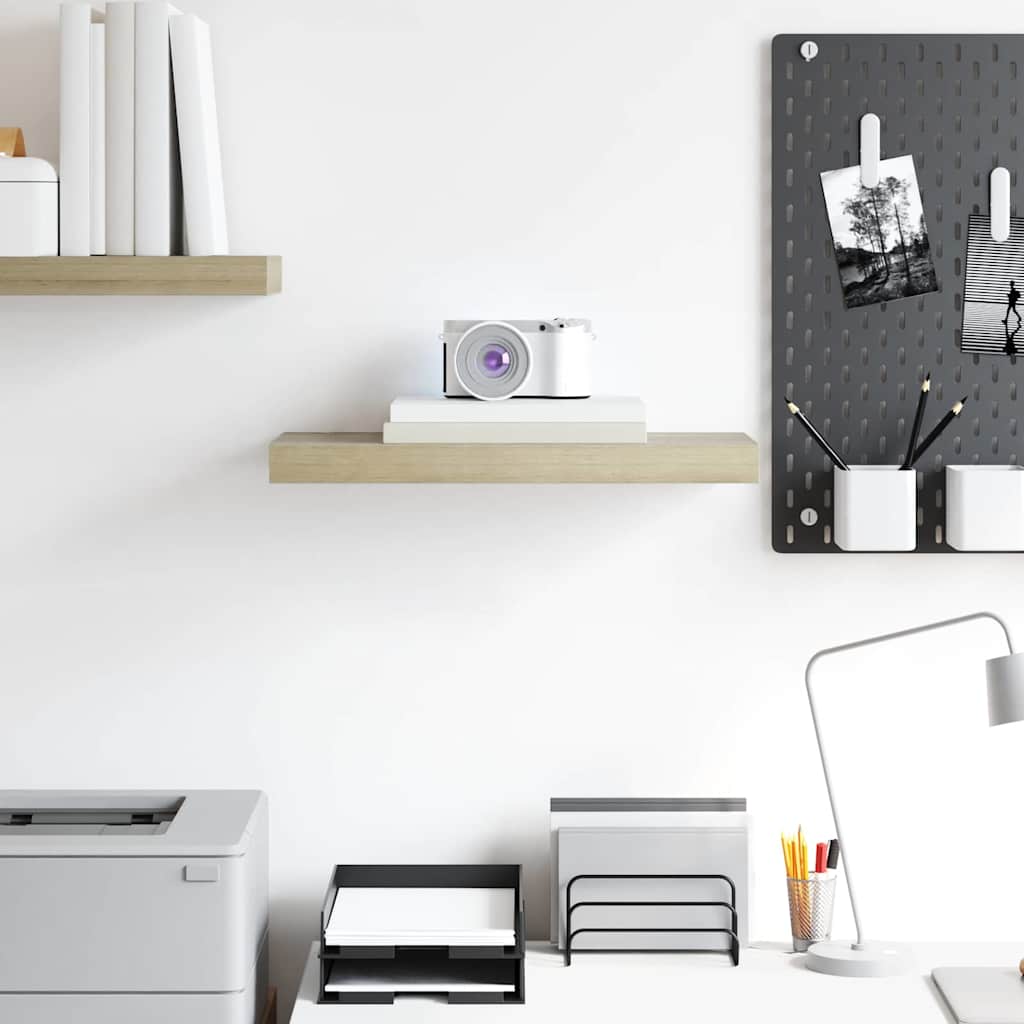 Floating Wall Shelf Oak 50x23x3.8 cm MDF