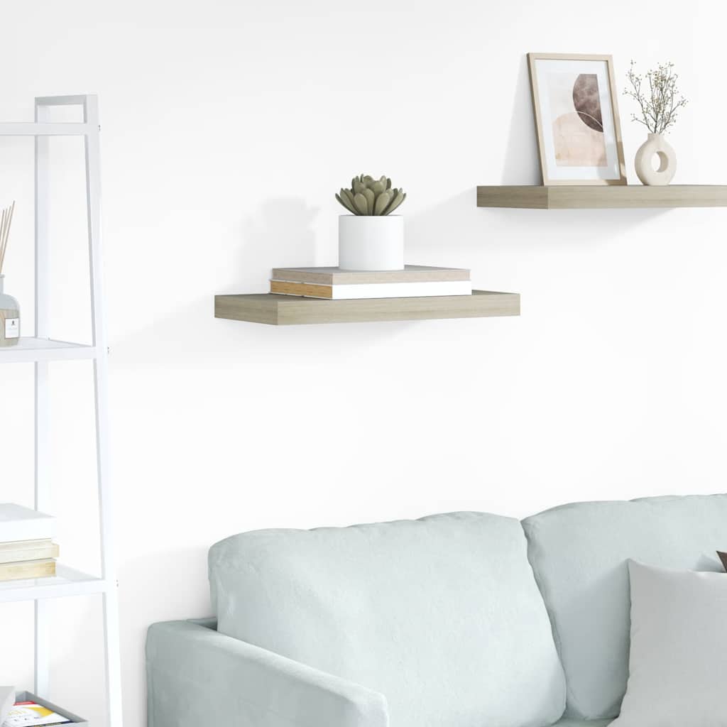 Floating Wall Shelf Oak 50x23x3.8 cm MDF