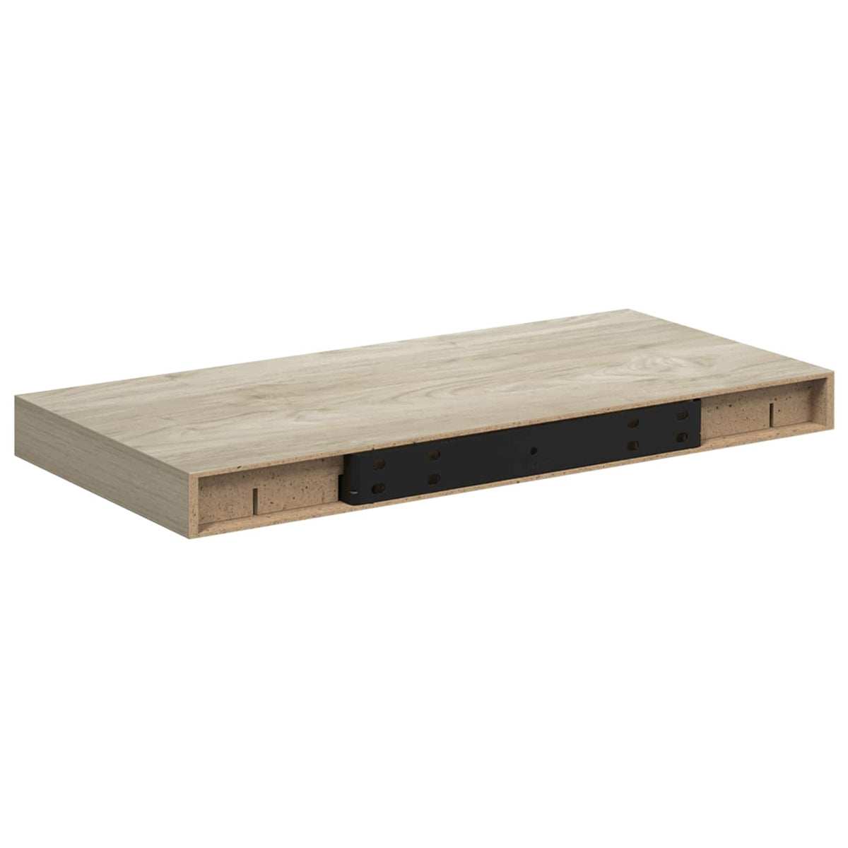 Floating Wall Shelves 2 pcs Oak 50x23.5x3.8 cm MDF