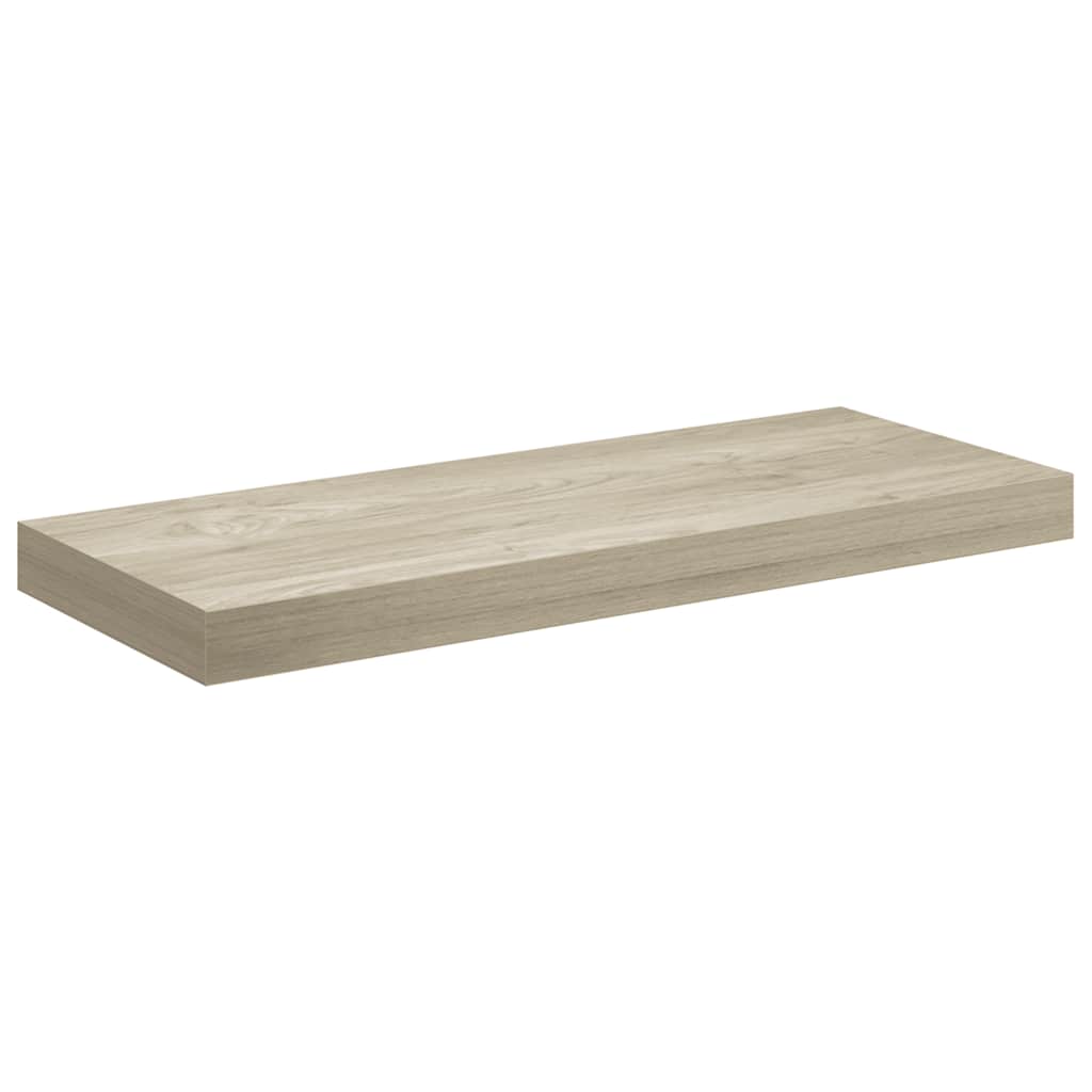 Floating Wall Shelves 4 pcs Oak 60x23.5x3.8 cm MDF