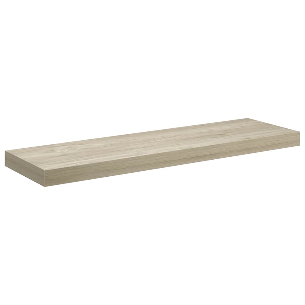 Floating Wall Shelf Oak 80x23.5x3.8 cm MDF