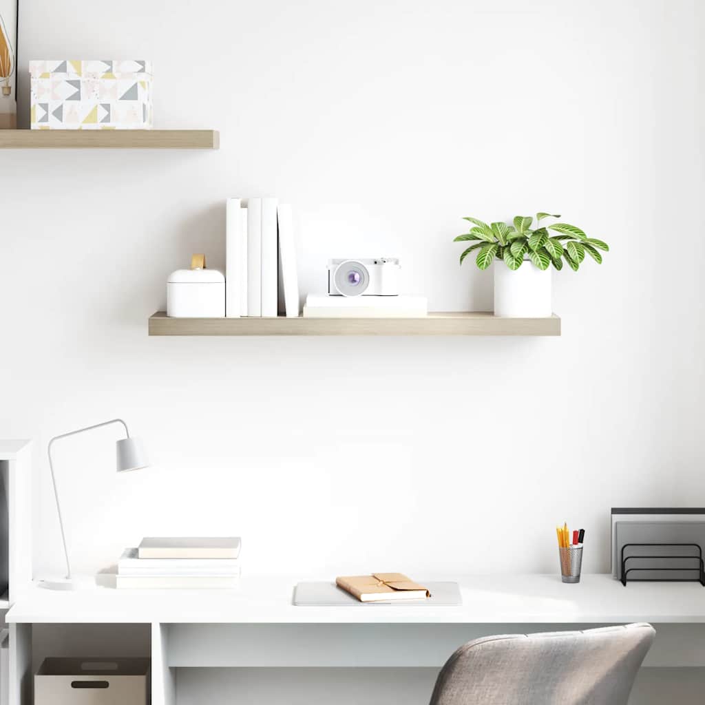 Floating Wall Shelf Oak 90x23.5x3.8 cm MDF