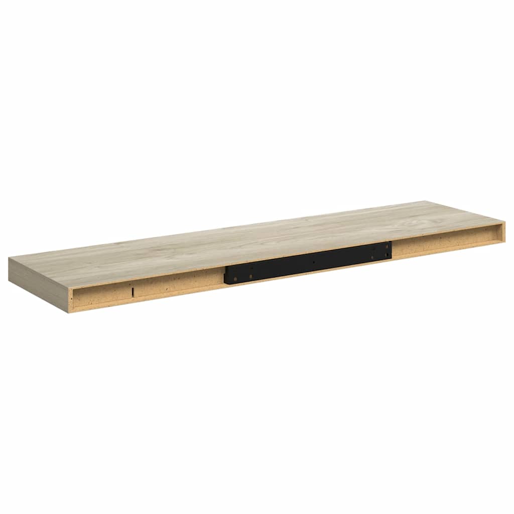 Floating Wall Shelf Oak 90x23.5x3.8 cm MDF
