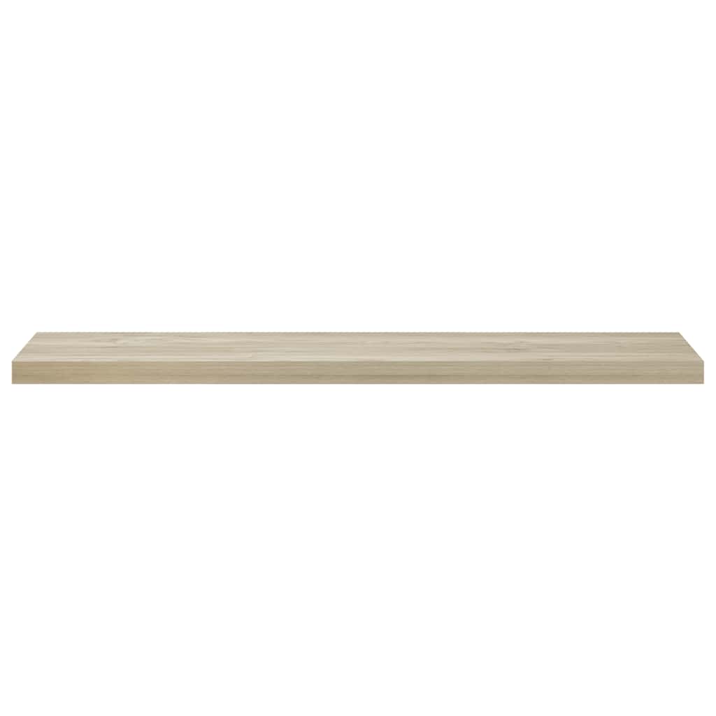 Floating Wall Shelves 2 pcs Oak 120x23.5x3.8 cm MDF
