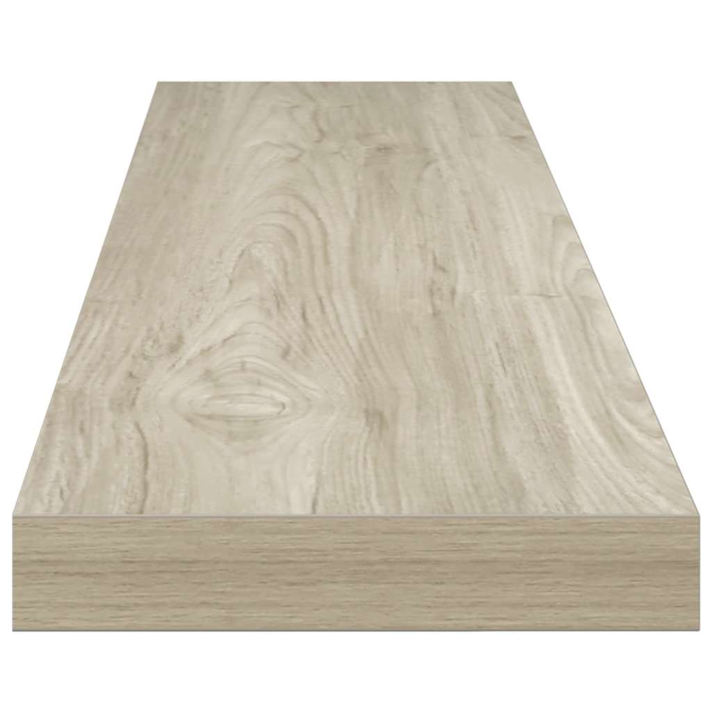 Floating Wall Shelves 2 pcs Oak 120x23.5x3.8 cm MDF