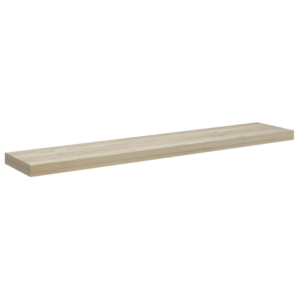 Floating Wall Shelves 4 pcs Oak 120x23.5x3.8 cm MDF