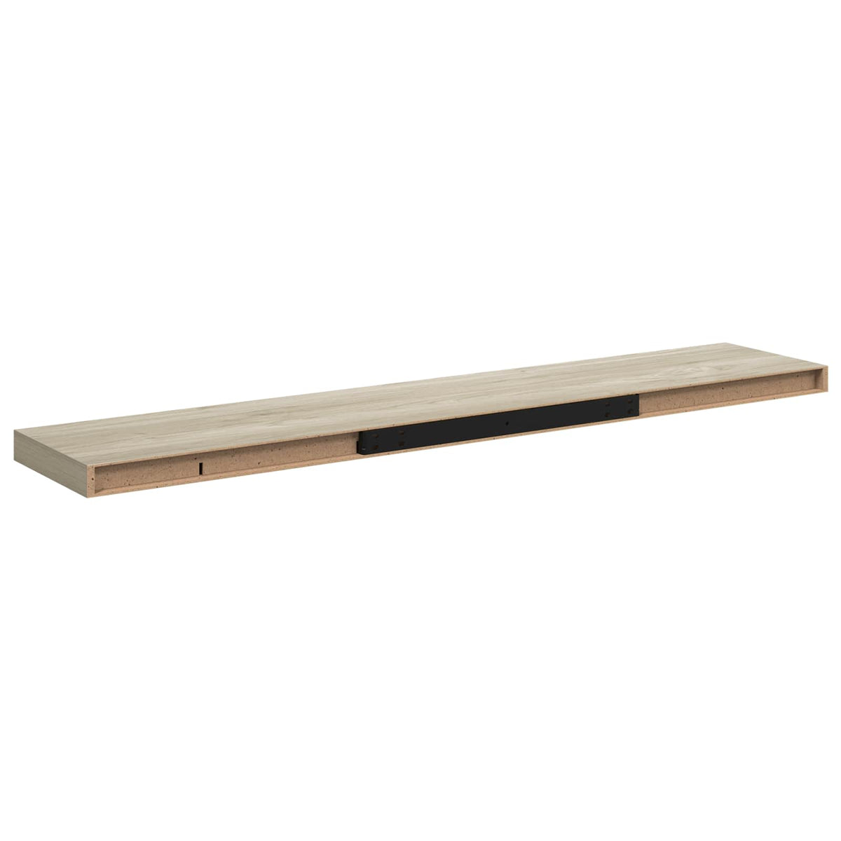 323885 vidaXL Floating Wall Shelves 4 pcs Oak 120x23,5x3,8 cm MDF
