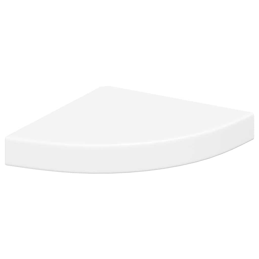 Floating Corner Shelves 4 pcs White 25x25x3.8 cm MDF