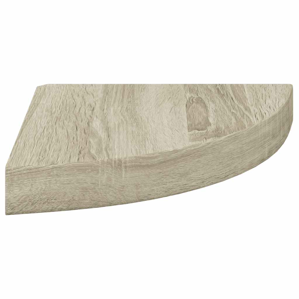 Floating Corner Shelf Oak 25x25x3.8 cm MDF