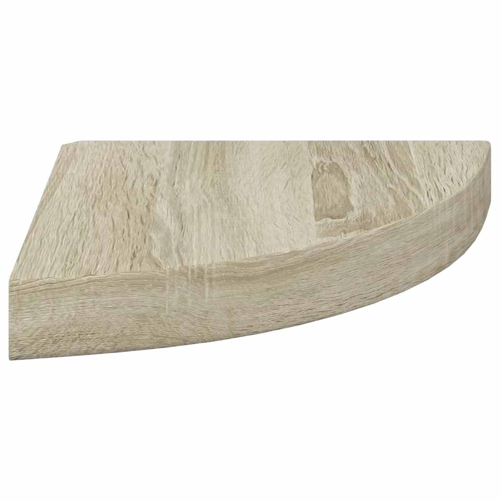 Floating Corner Shelves 4 pcs Oak 25x25x3.8 cm MDF