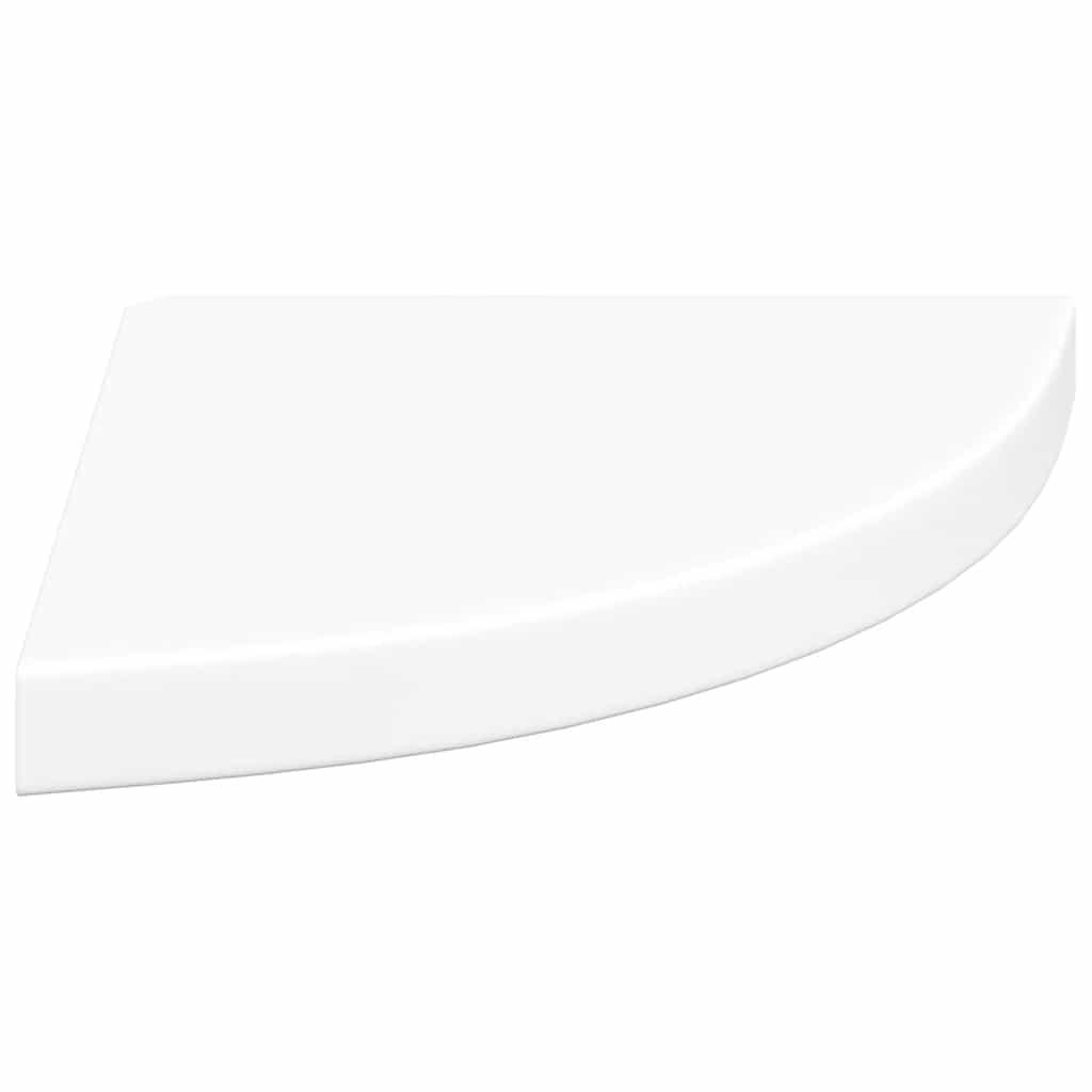 Floating Corner Shelves 2 pcs White 35x35x3.8 cm MDF