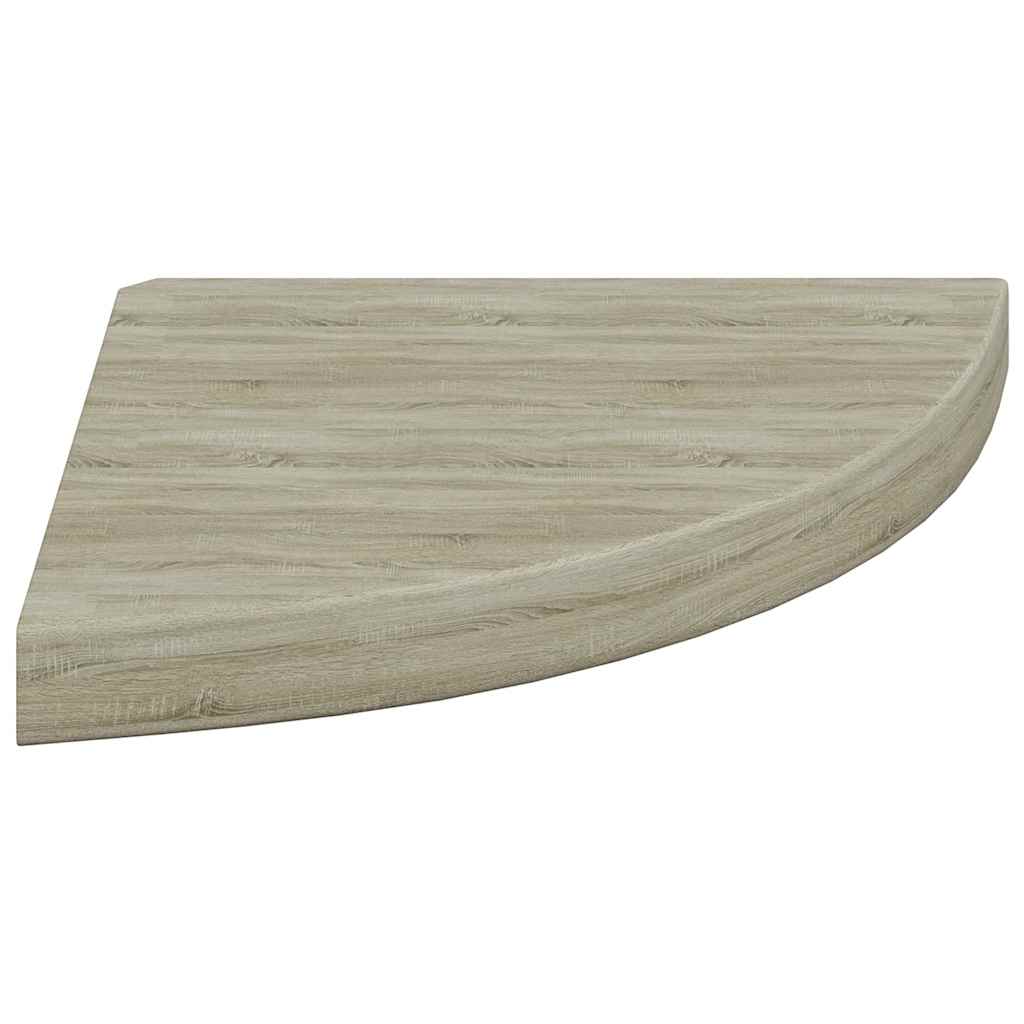 Floating Corner Shelf Oak 35x35x3.8 cm MDF