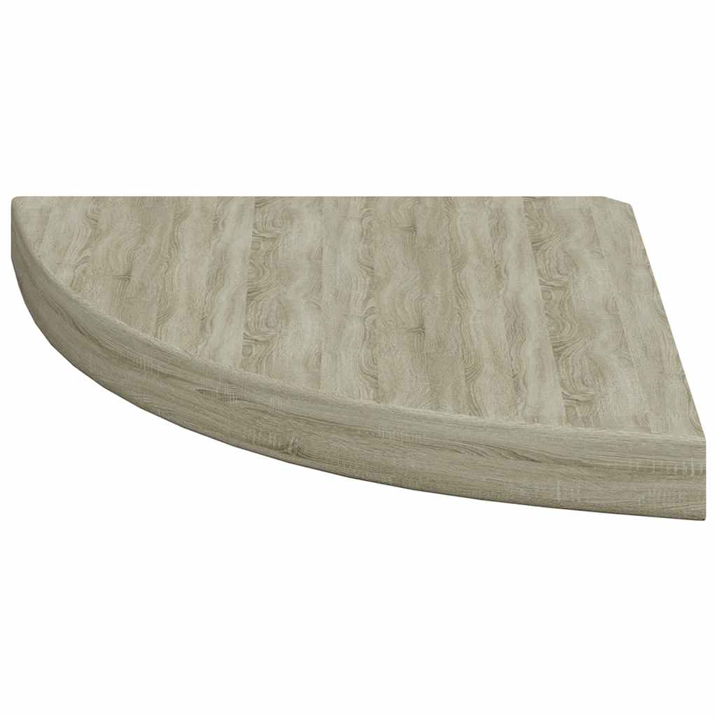 Floating Corner Shelves 2 pcs Oak 35x35x3.8 cm MDF