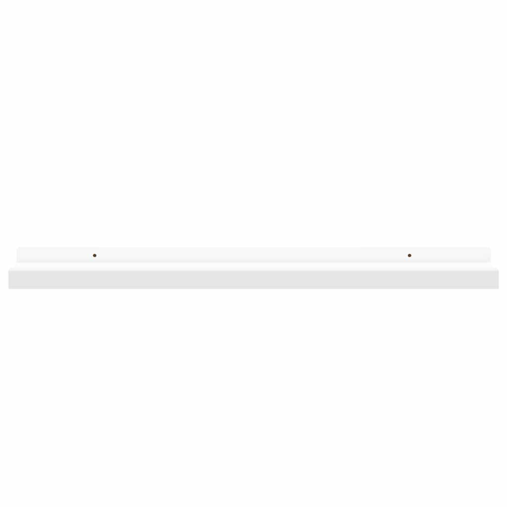 Picture Frame Ledge Shelves 2 pcs White 60x9x3 cm MDF
