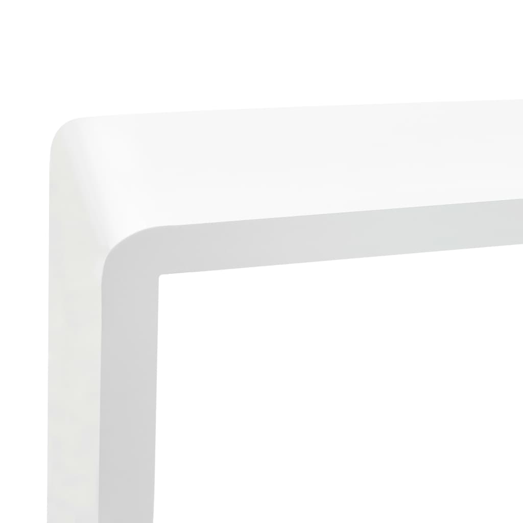 vidaXL Wall Cube Shelves 3 pcs White MDF