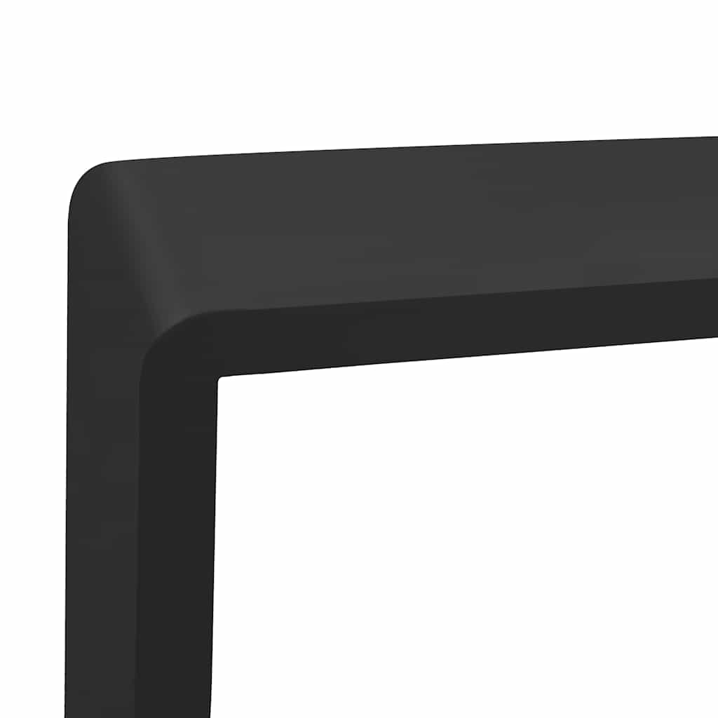 323953 vidaXL Wall Cube Shelves 3 pcs Black MDF