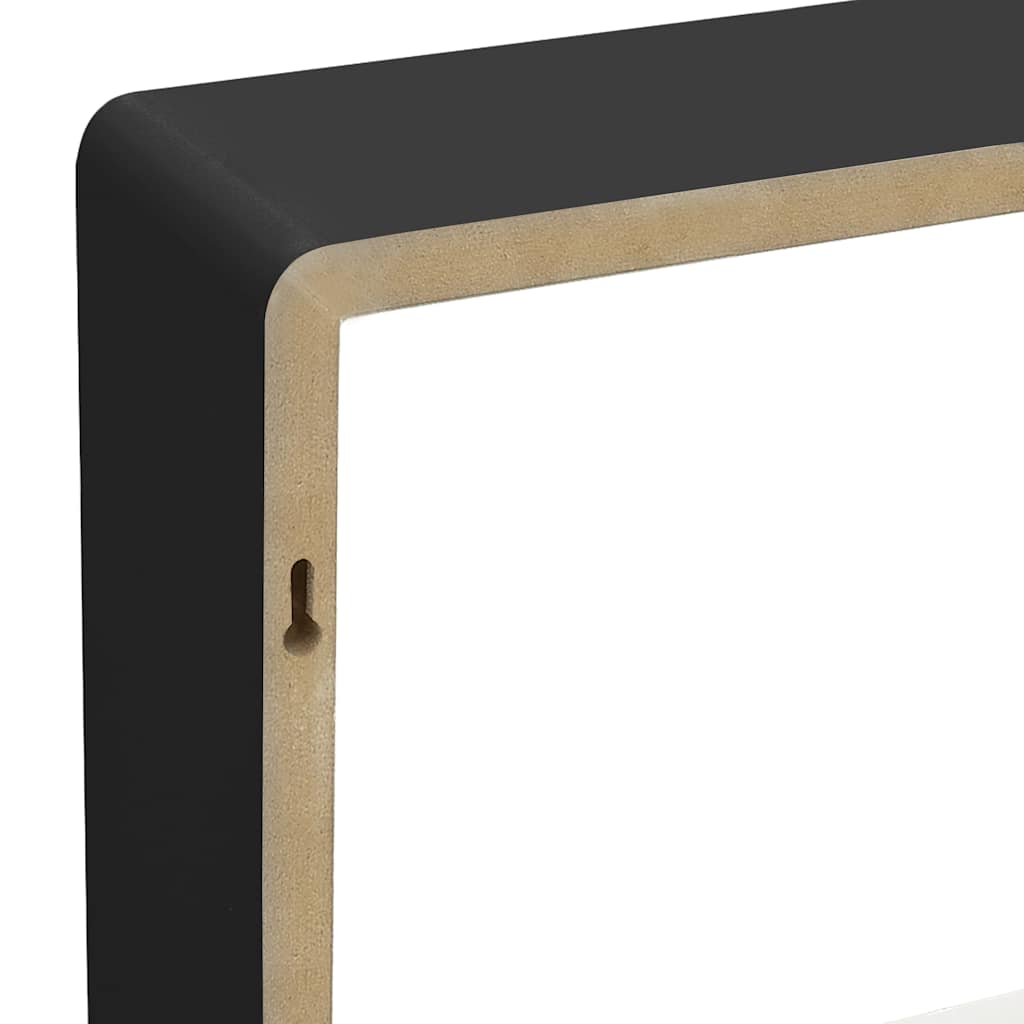 323953 vidaXL Wall Cube Shelves 3 pcs Black MDF