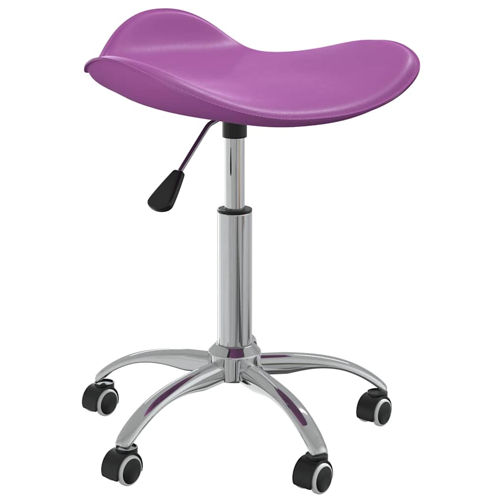 Salon Spa Stool Purple Faux Leather