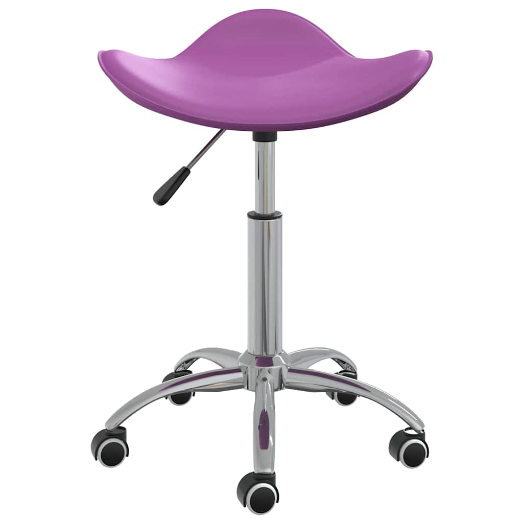 Salon Spa Stool Purple Faux Leather
