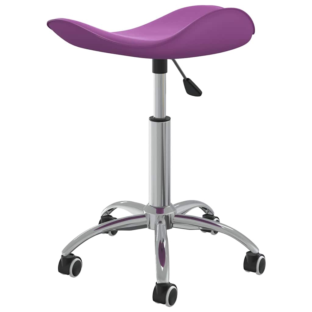 Salon Spa Stool Purple Faux Leather